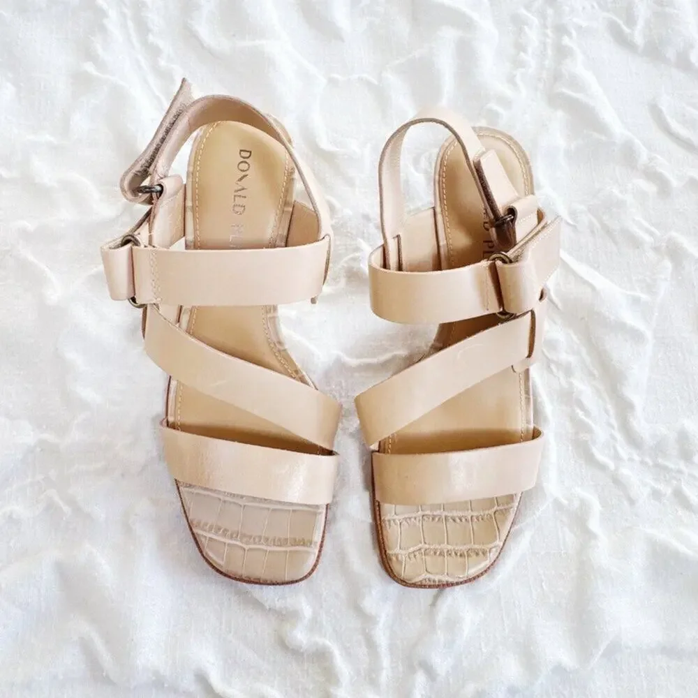 Donald Pliner Kamele Kitten Heel Sandal New